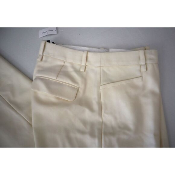 Banana Republic 746688 Women's Sz 10 Cream Lido Wide-Leg Italian Wool Pants - Picture 7 of 14